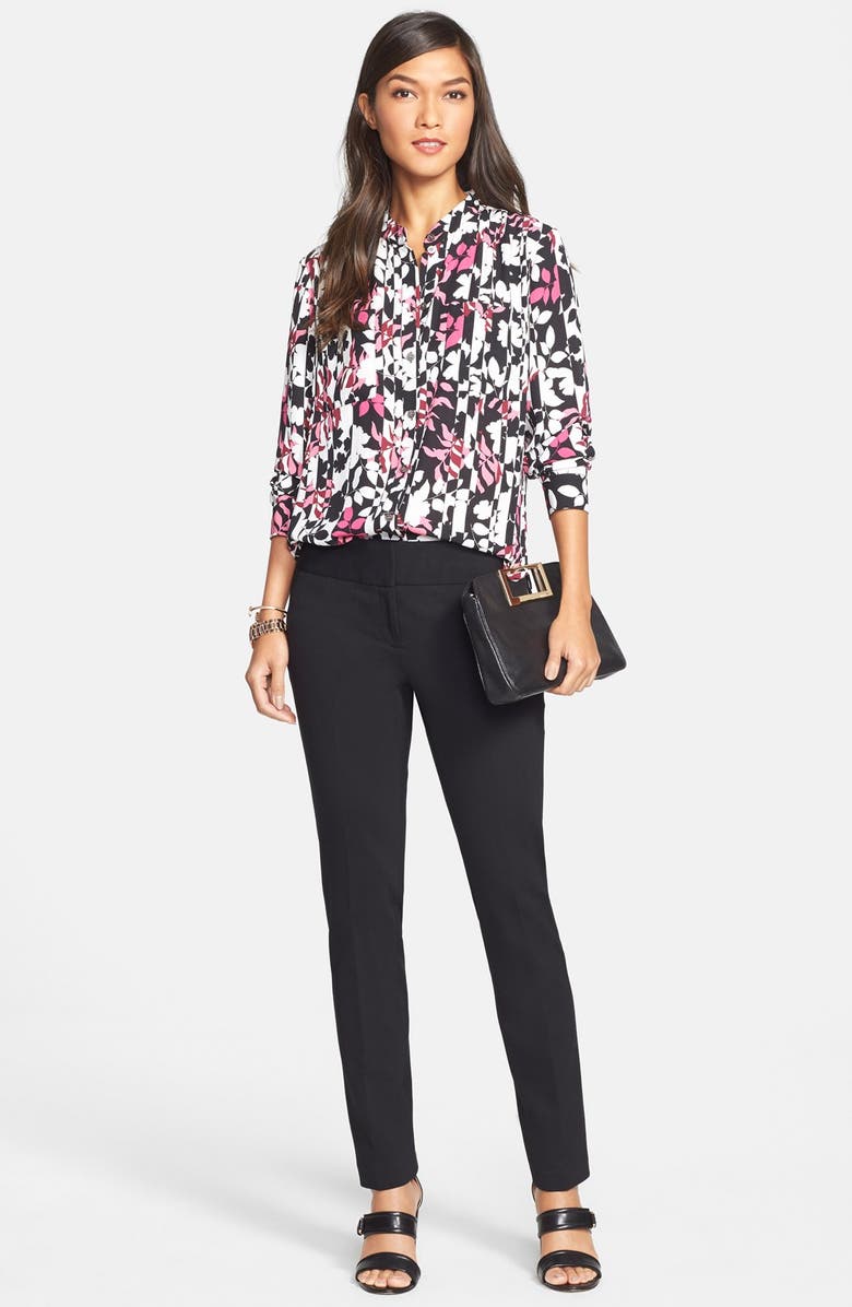 MICHAEL Michael Kors Leather Clutch, Alternate, color,