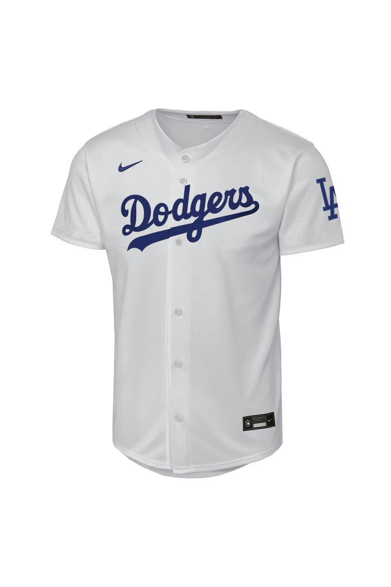 Youth Nike  White Los Angeles Dodgers Home Stadium Jersey, Alternate, color, White