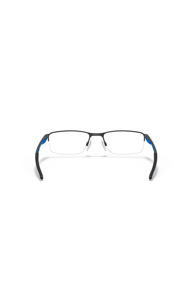 Oakley 54mm Rectangle optical glasses, Alternate, color, Black/ Blue