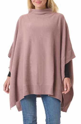 Wool & Cashmere Funnel Neck Poncho