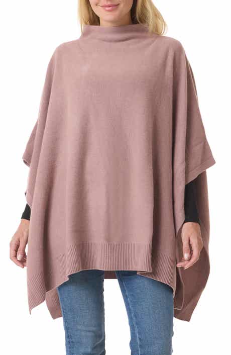 Wool & Cashmere Funnel Neck Poncho