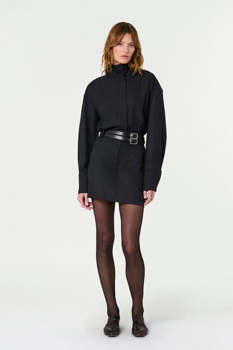Mara Funnel Neck Mini Dress