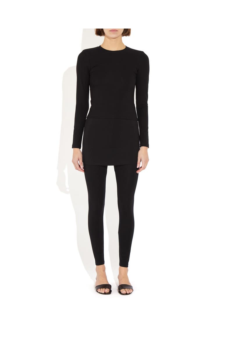 Joy Skirted Legging, Main, color, Black