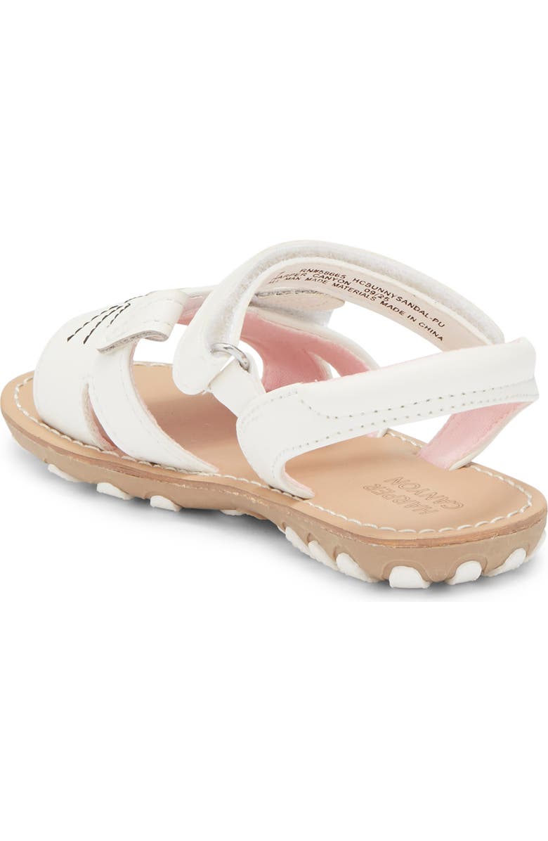 Harper Canyon Kids' Bunny Critter Sandal, Alternate, color, White