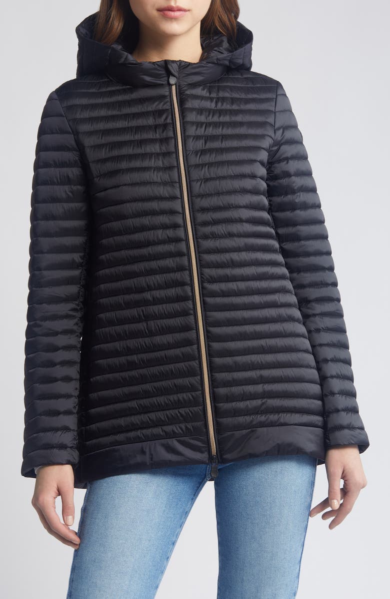 Save The Duck Alima Water Resistant Puffer Jacket, Main, color,