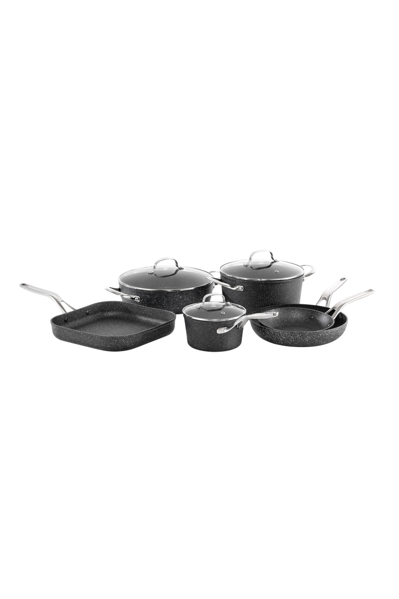 IRONROC™ 9-Piece Cookware Set, Main, color, BLACK