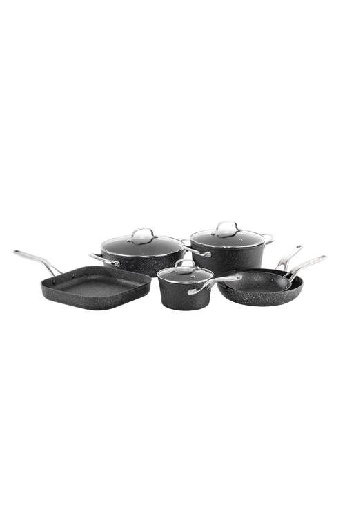 Cuisine::pro ® Ironroc™ 9-piece Cookware Set In Black
