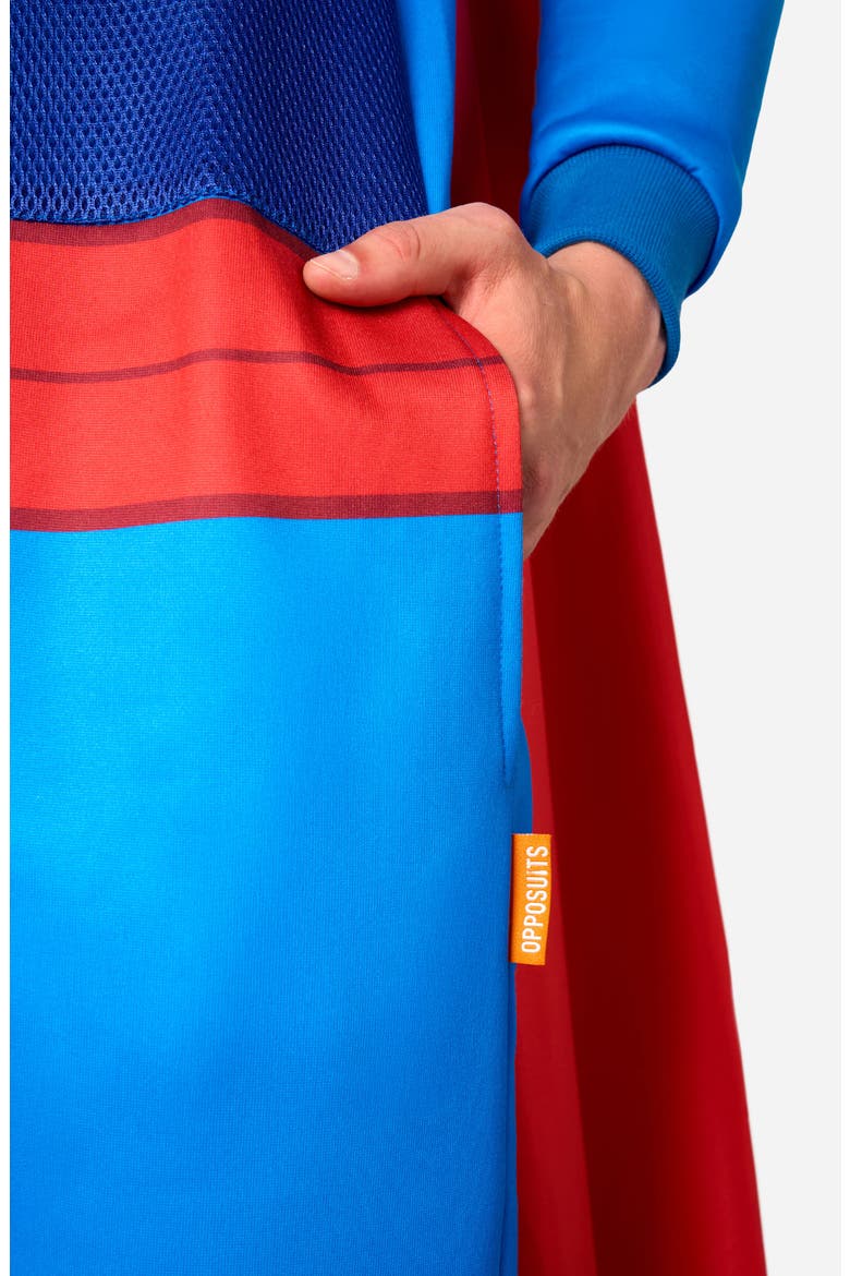 Superman Jumpsuit, Alternate, color, BLUE