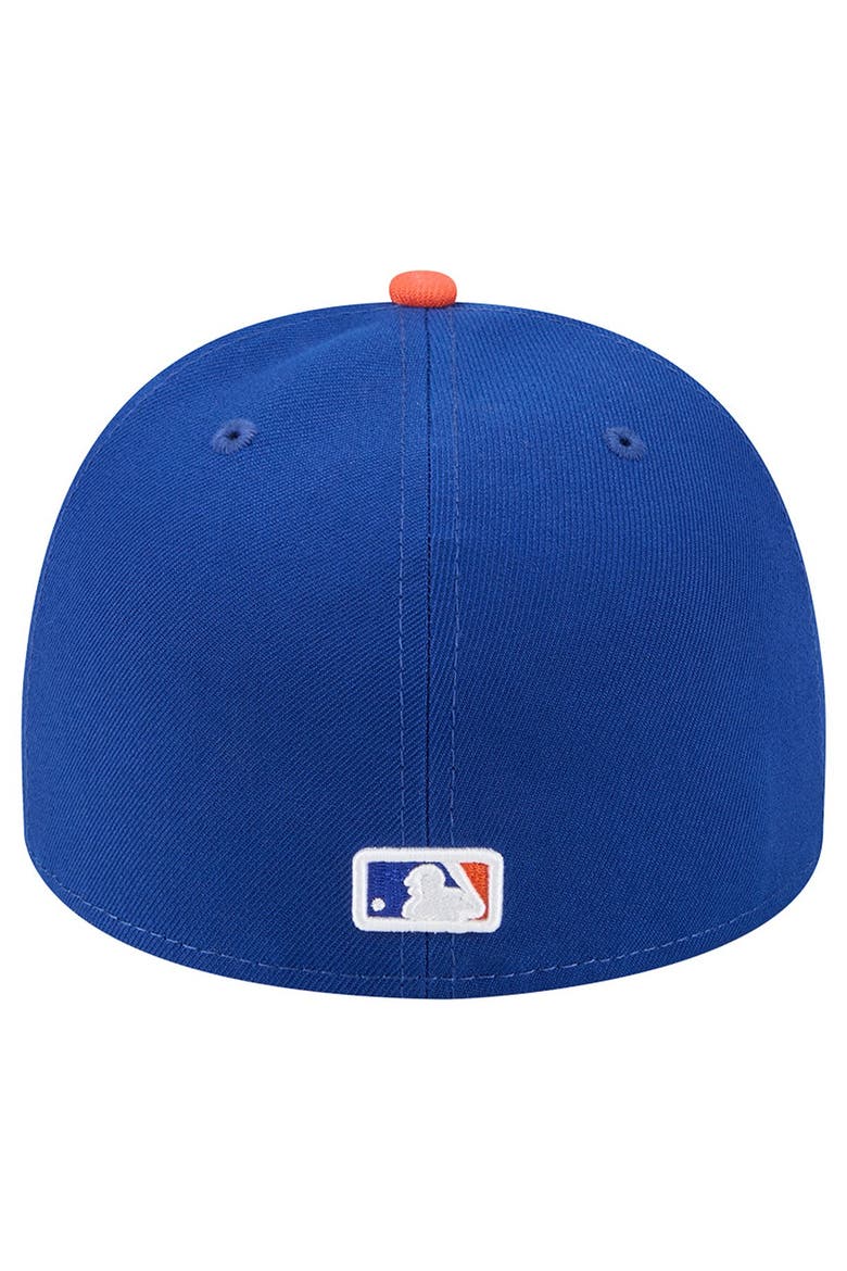 Men's New Era Blue/Orange New York Mets Cartoon A-Frame 59FIFTY Fitted Hat, Alternate, color, Blue