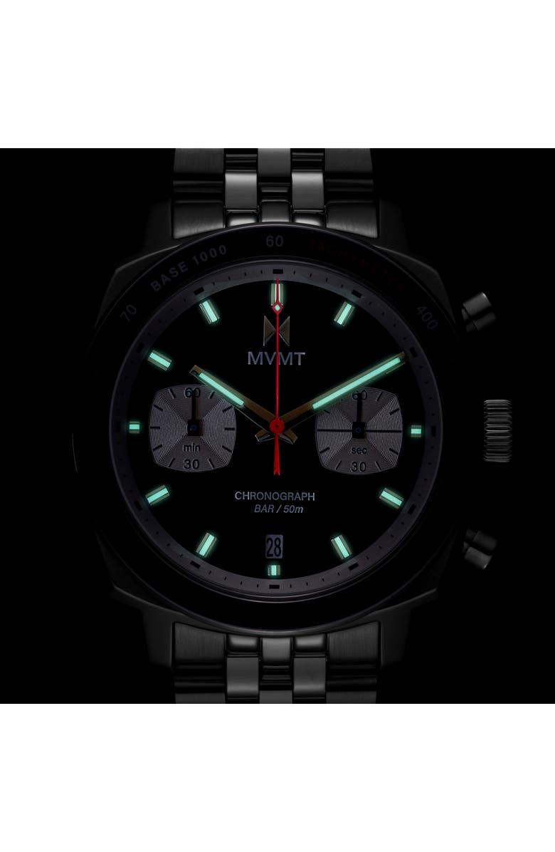 MVMT Mulholland Racer Bracelet Watch, 42mm, Alternate, color, Silver