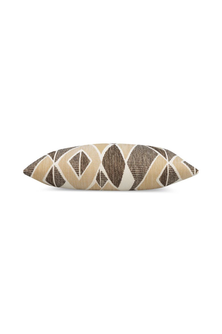Facet Chenille Indoor & Outdoor Woven Accent Pillow & Insert, Alternate, color, Tiger's Eye