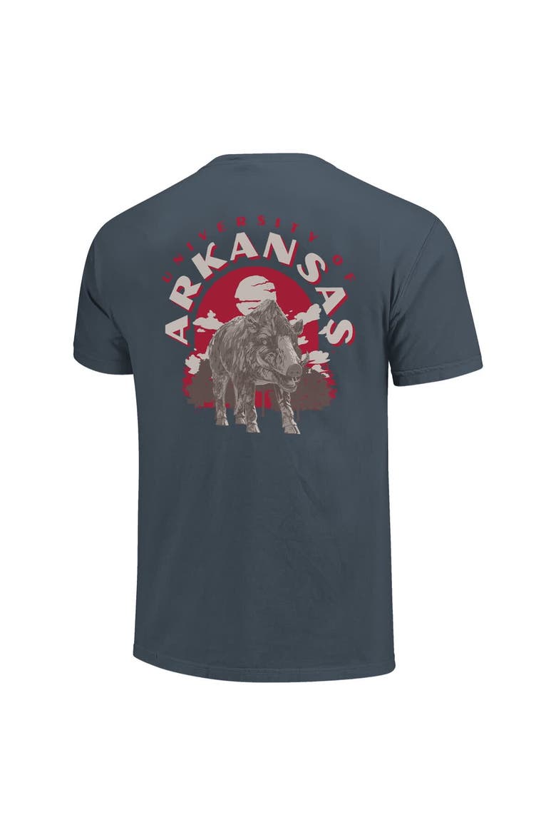 Men's  Navy Arkansas Razorbacks Comfort Colors Team Statue T-Shirt, Alternate, color, Navy