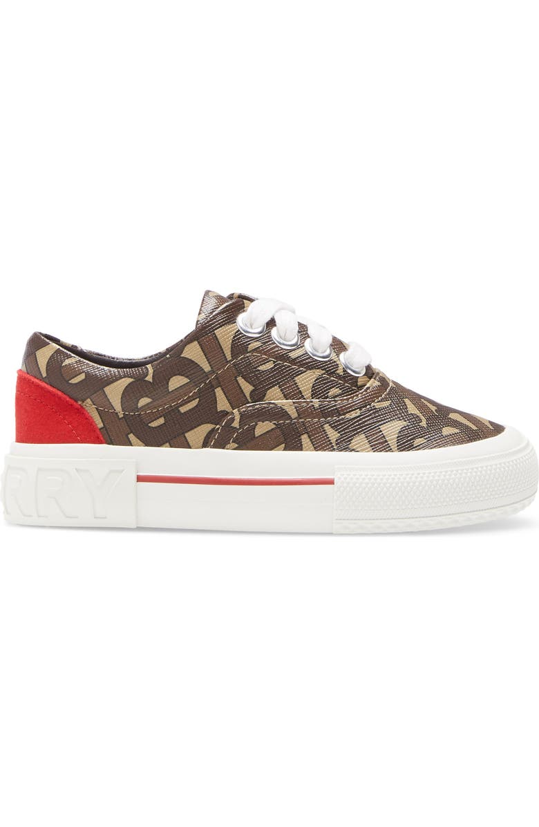 Burberry Monogram E-Canvas Sneaker, Alternate, color,