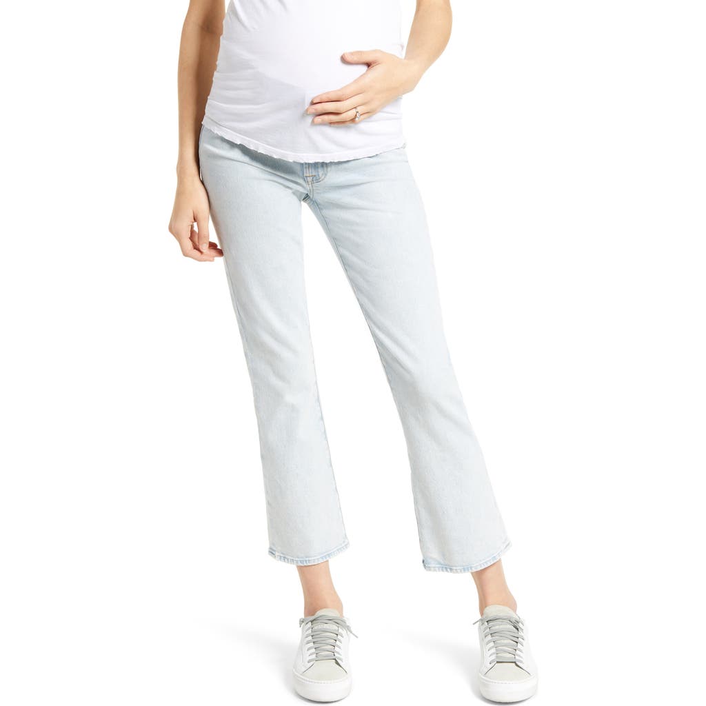 7 For All Mankind Seven Slim Kick High Waist Crop Maternity Jeans