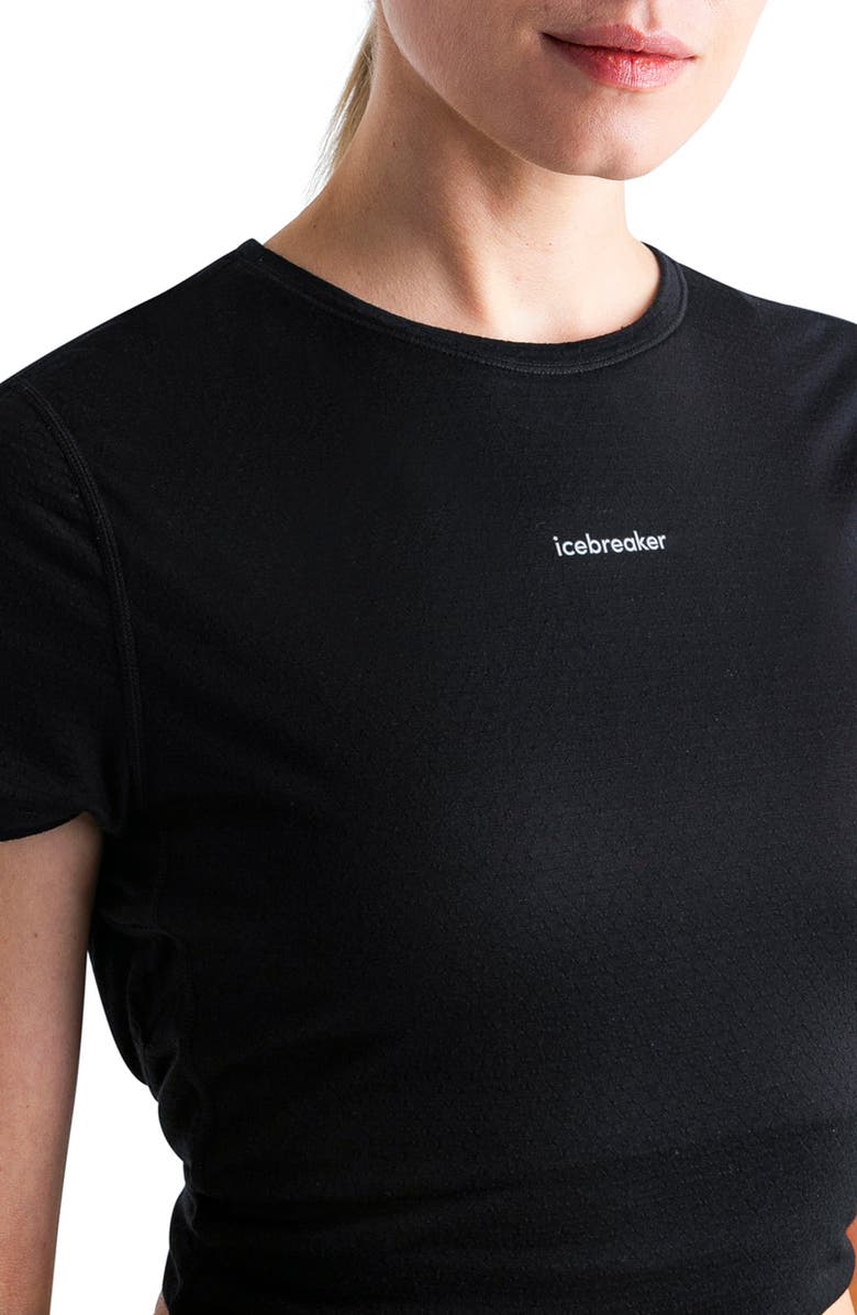 Icebreaker Lyocell & Merino 125 Cool-Lite Speed Split Back T-Shirt, Alternate, color, Black