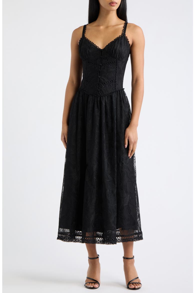 Alexander Maxi Dress, Main, color, BLACK
