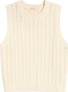 Marine Layer Mina Cotton Pointelle Sweater Tank