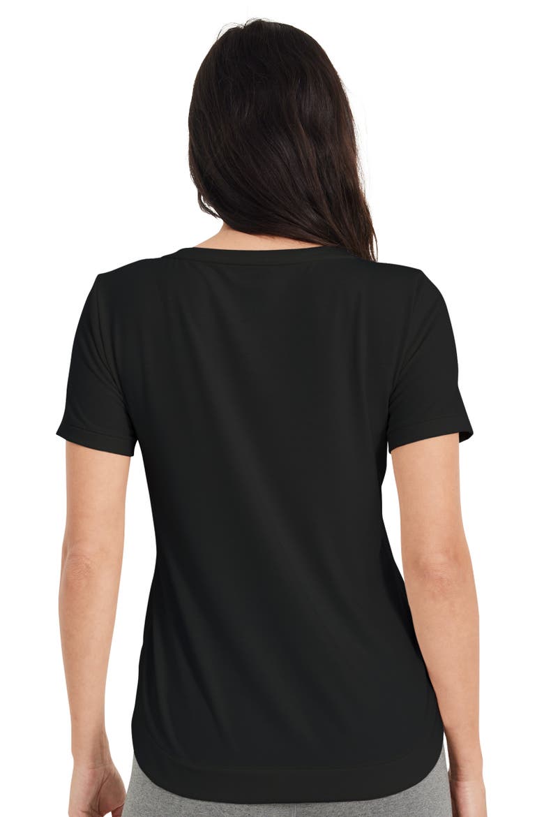 Womens EverActive V-Neck Tee, Alternate, color, Black