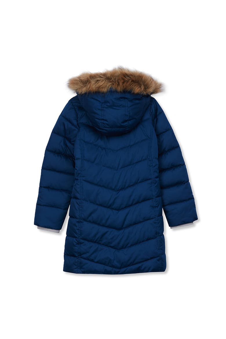 Girls Fleece Lined Coat, Alternate, color, Teal