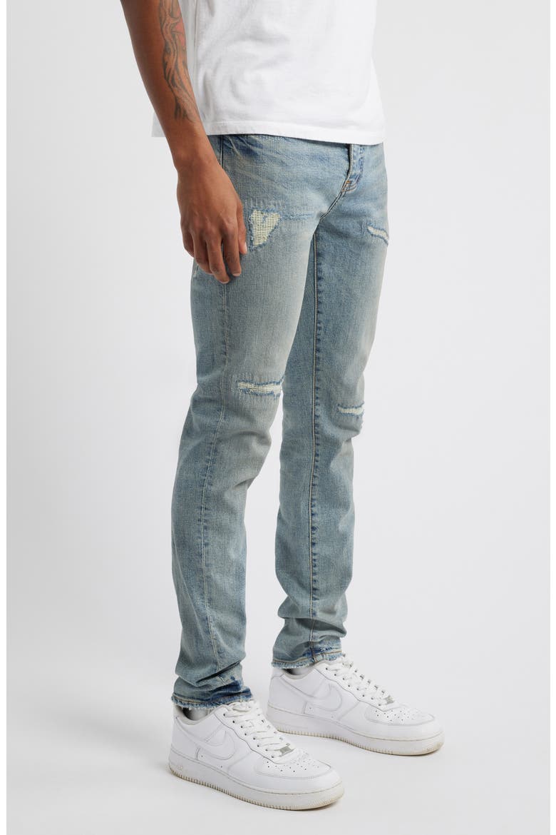 Rip & Repair Skinny Jeans, Alternate, color, LIGHT INDIGO