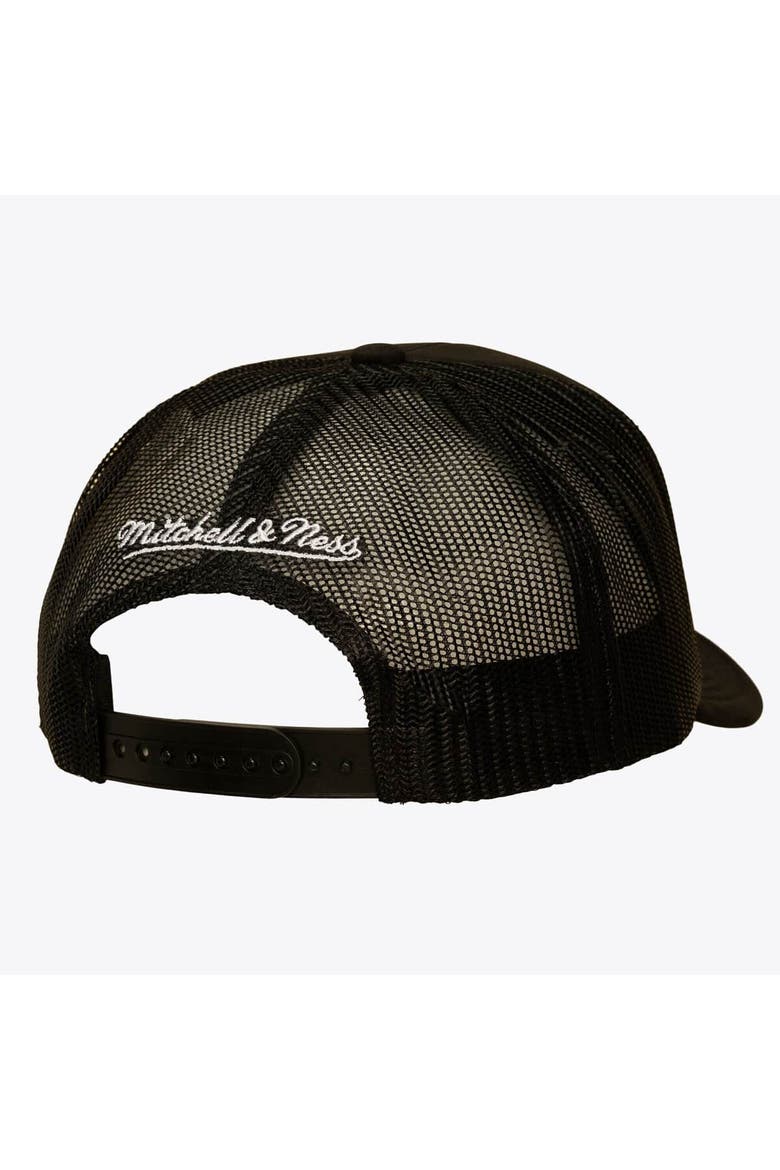 Men's Mitchell & Ness Black Vegas Golden Knights Head Coach Trucker Adjustable Hat, Alternate, color, Black