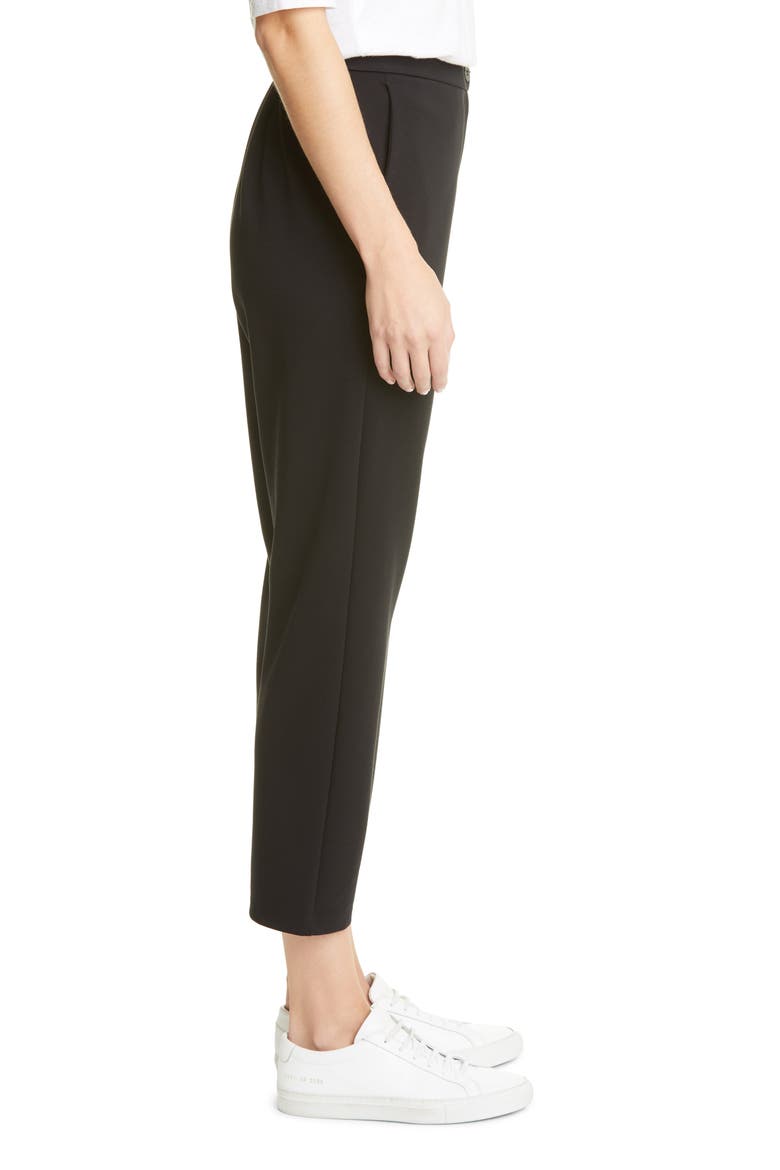 Slouchy Tencel® Lyocell Blend Ankle Pants, Alternate, color, BLACK