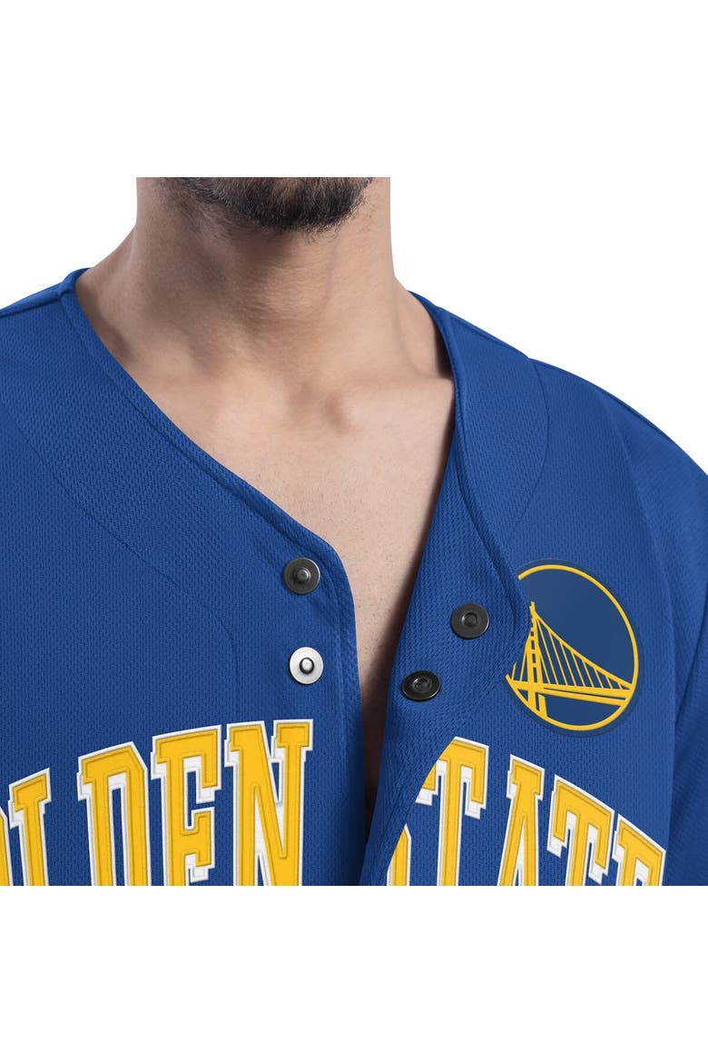 Men's G-III Sports by Carl Banks Royal Golden State Warriors Adaptive Star Player Fashion Baseball Jersey, Alternate, color, Royal