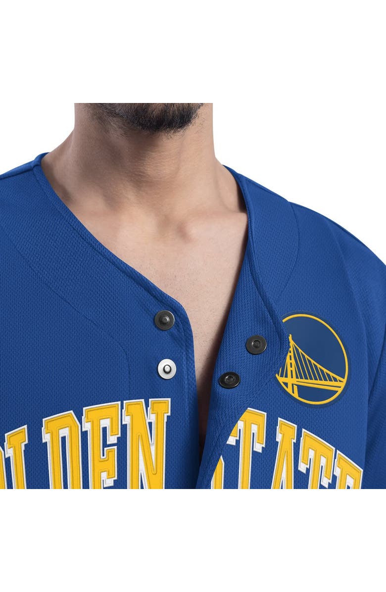 G-III SPORTS BY CARL BANKS Men's G-III Sports by Carl Banks Royal Golden State Warriors Adaptive Star Player Fashion Baseball Jersey, Alternate, color, Royal