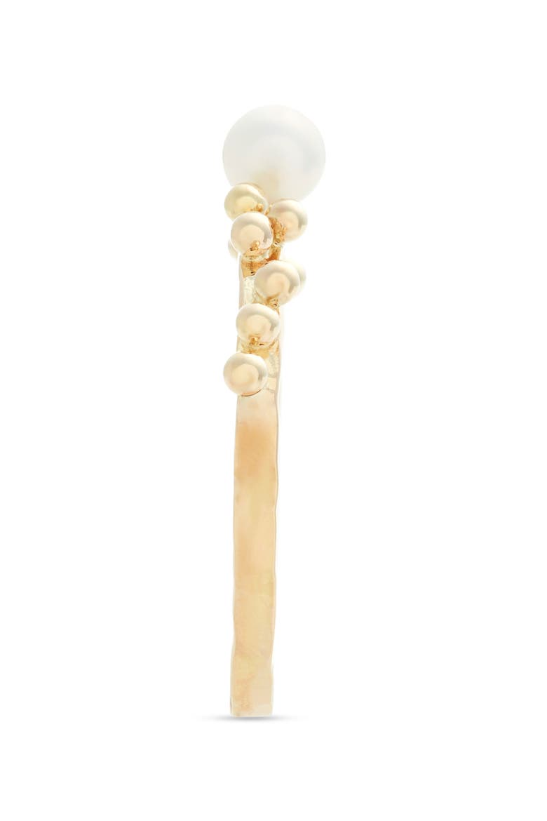 Scattered Bubble Cultured Pearl Ring, Alternate, color, PEARL/ 14K YELLOW GOLD
