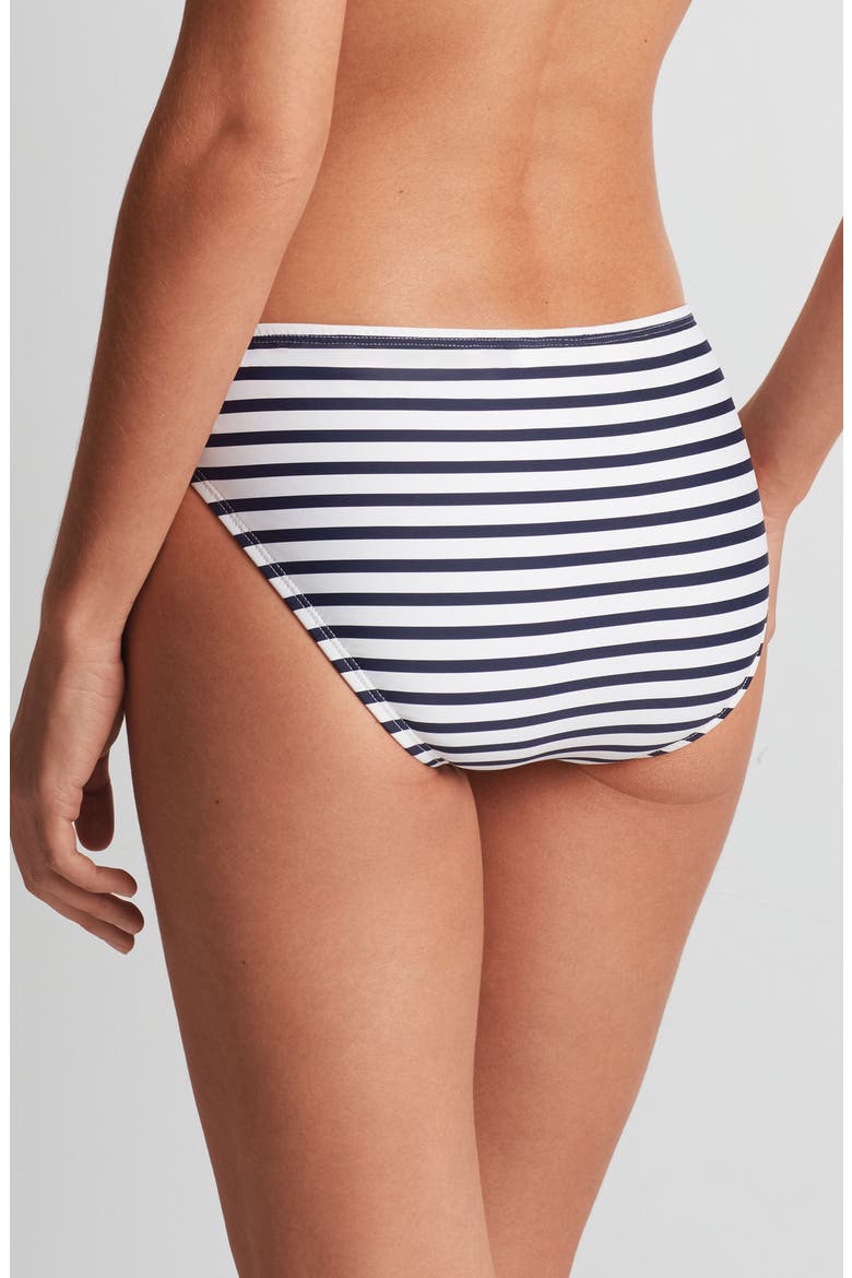 Stripe Ring Bikini Bottoms, Alternate, color, NAVY WHITE