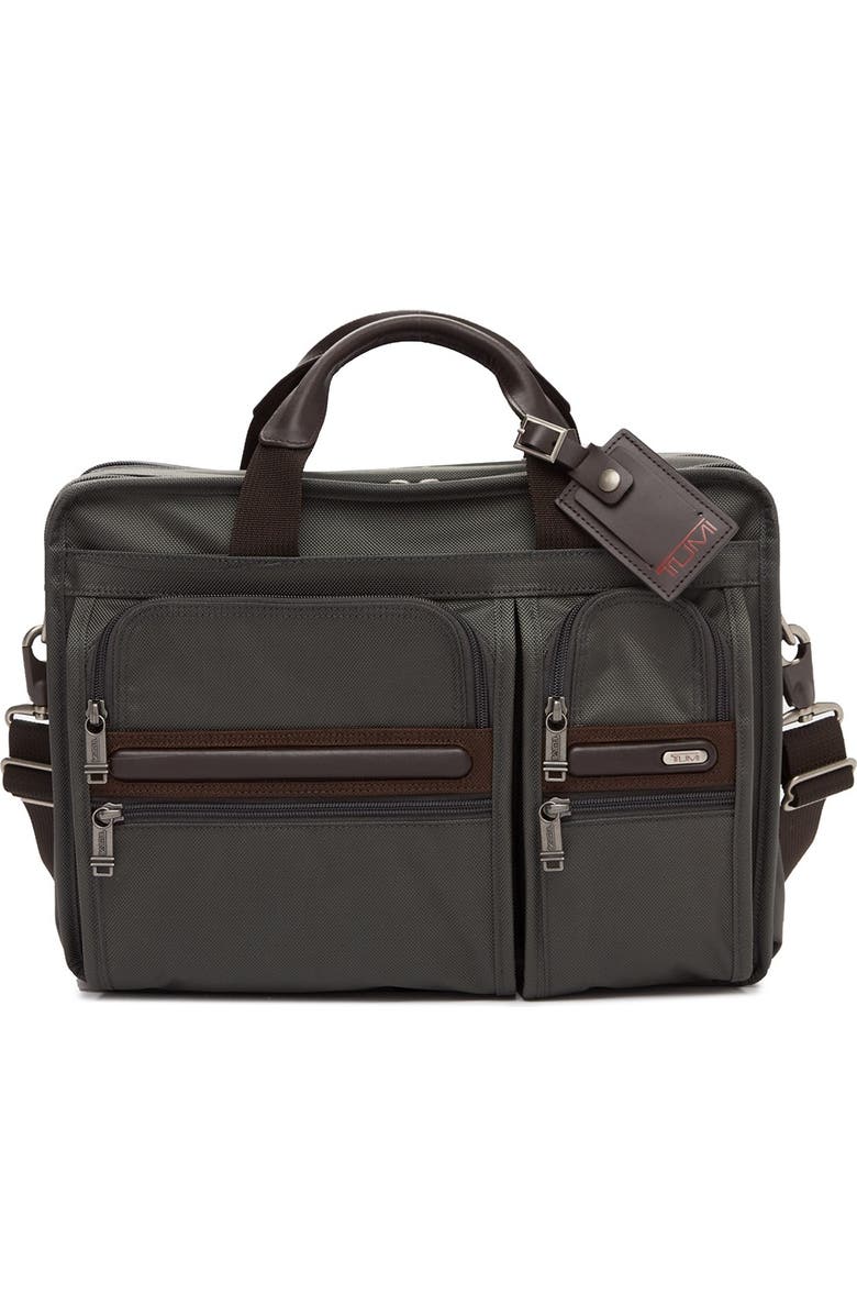 TUMI Expandable Organizer Computer Brief, Main, color,