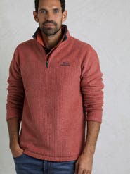 Weird Fish Newark 1/4 Zip Grid Fleece