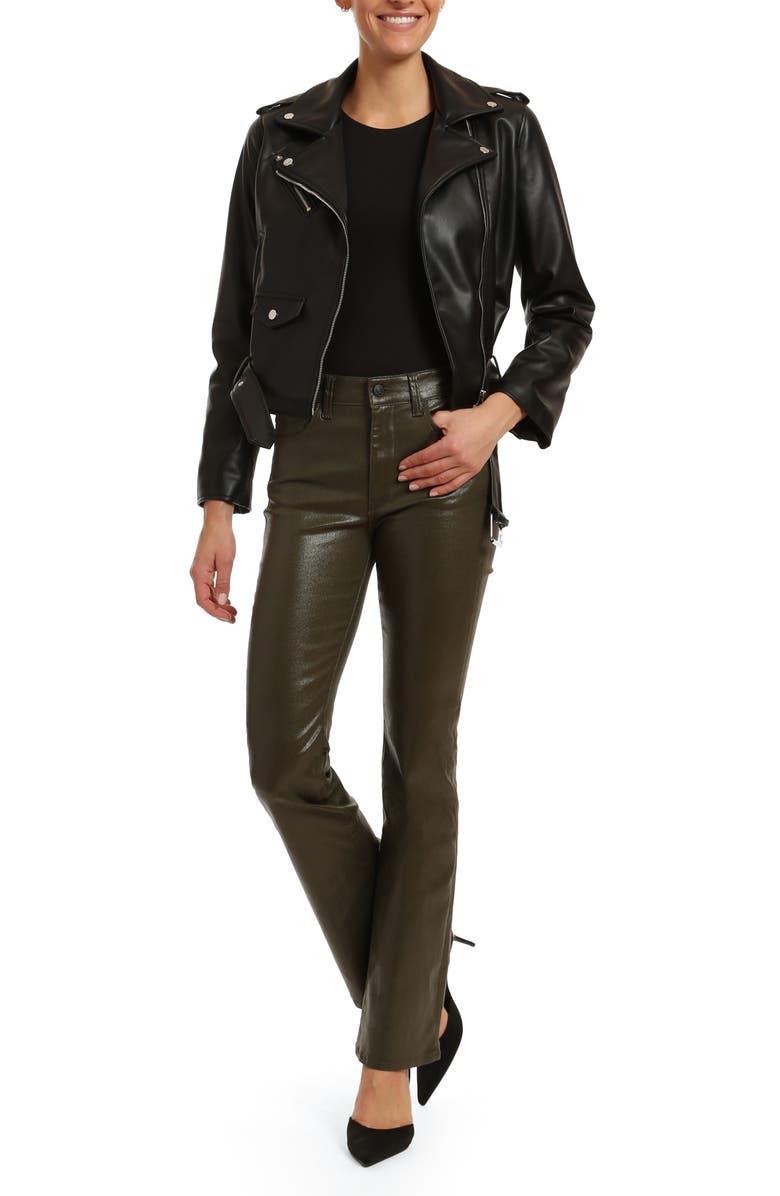 Mavi Jeans Maria Bootcut Jeans, Alternate, color, Slit Khaki Jeather