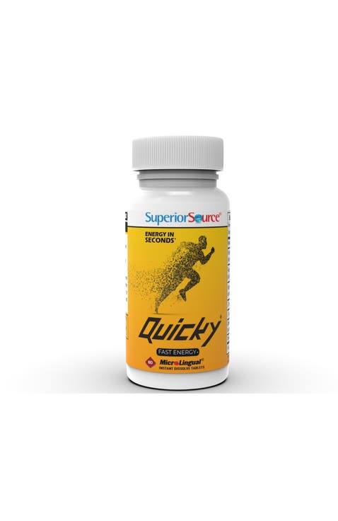 Quick Fast Energy Organic Caffeine L-Theanine B12 B6 Vitamin Supplement
