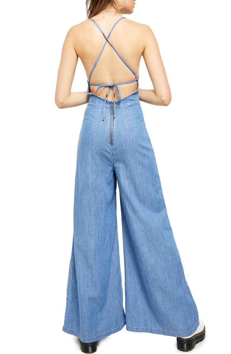 Free People Josie Sleeveless Jumpsuit, Alternate, color,