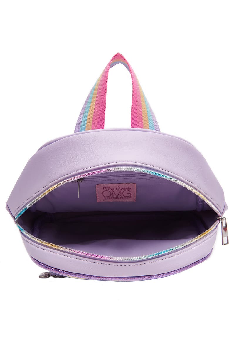 OMG Accessories Rainbow Ombré Mini Backpack, Alternate, color,