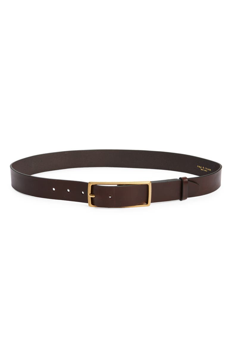rag & bone Rebound Leather Belt, Main, color, 