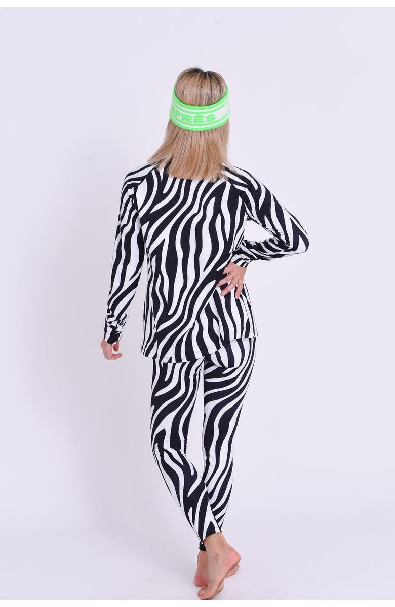 OOSC Baselayer Top - Hotel California Zebra Print Women's, Alternate, color, Multi-Colour