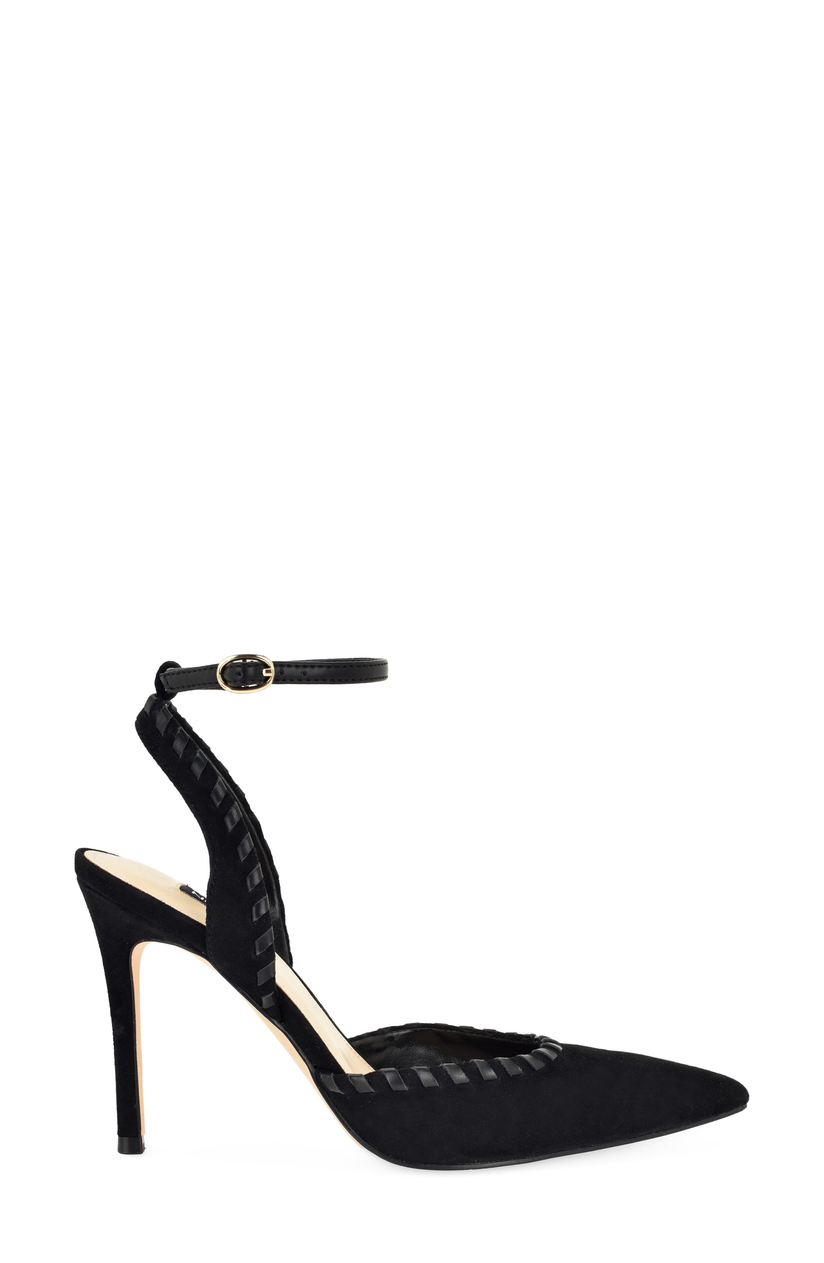 Kenedy Ankle Strap Pump, Alternate, color, BLACK