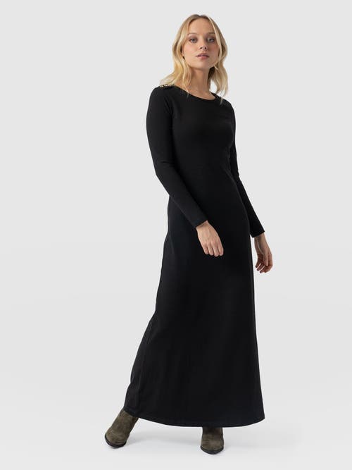 Saint And Sofia Saint + Sofia Runway Maxi Dress In Black