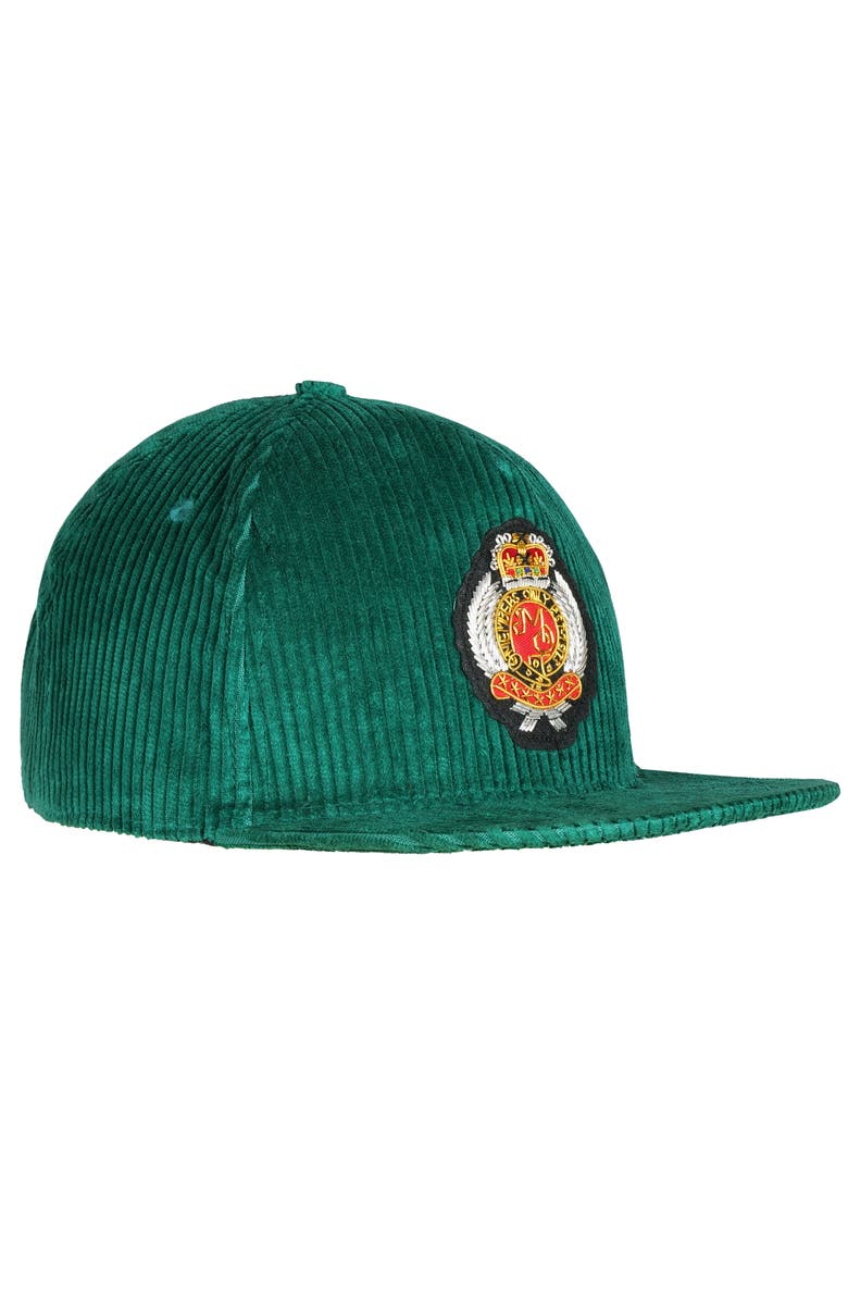 Members Only Corduroy Baseball Cap - Members Only Crest, Alternate, color, Green