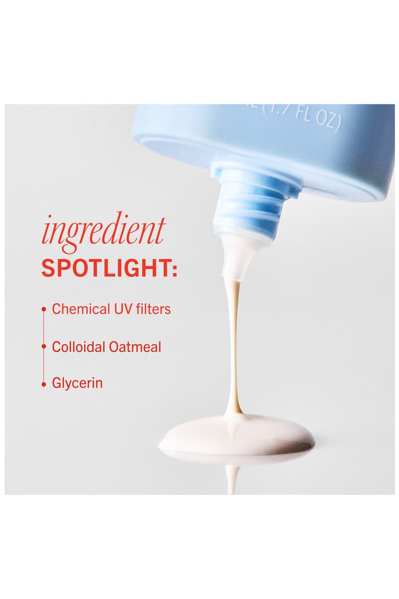 Hydrating Sunscreen Milk with Colloidal Oatmeal Broad Spectrum SPF 45, Alternate, color, NO COLOR