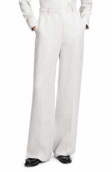 Theory B.Mel Houndstooth Check Linen Blend Pants