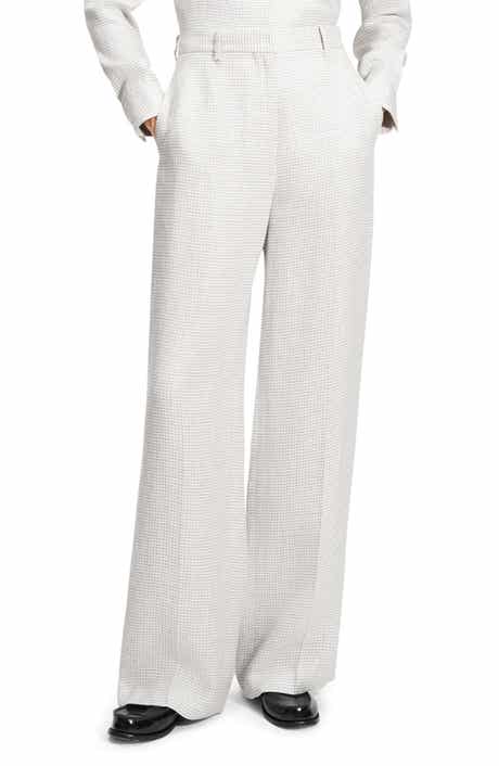 Theory B.Mel Houndstooth Check Linen Blend Pants