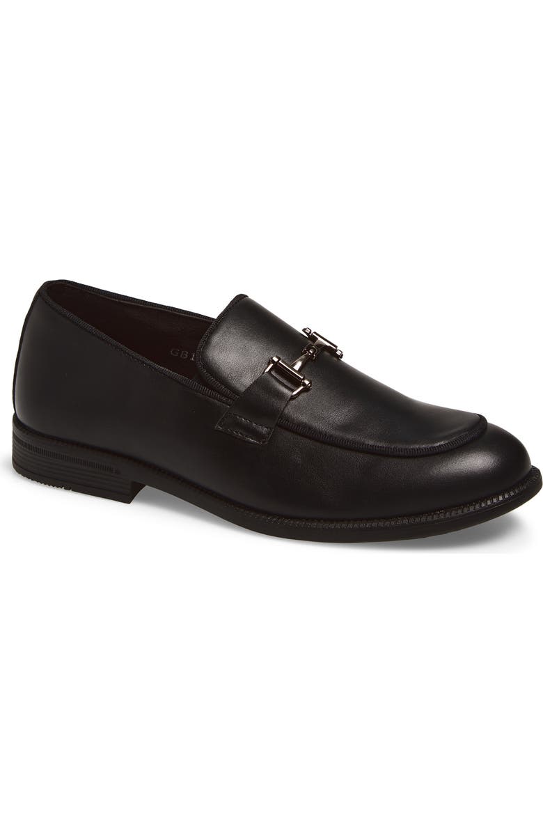 GEOFFREY BEENE Kids' Bit Loafer, Main, color, Black