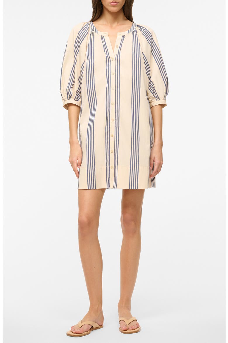 Vincent Stripe Shirtdress, Main, color, IVORY/ BLUE