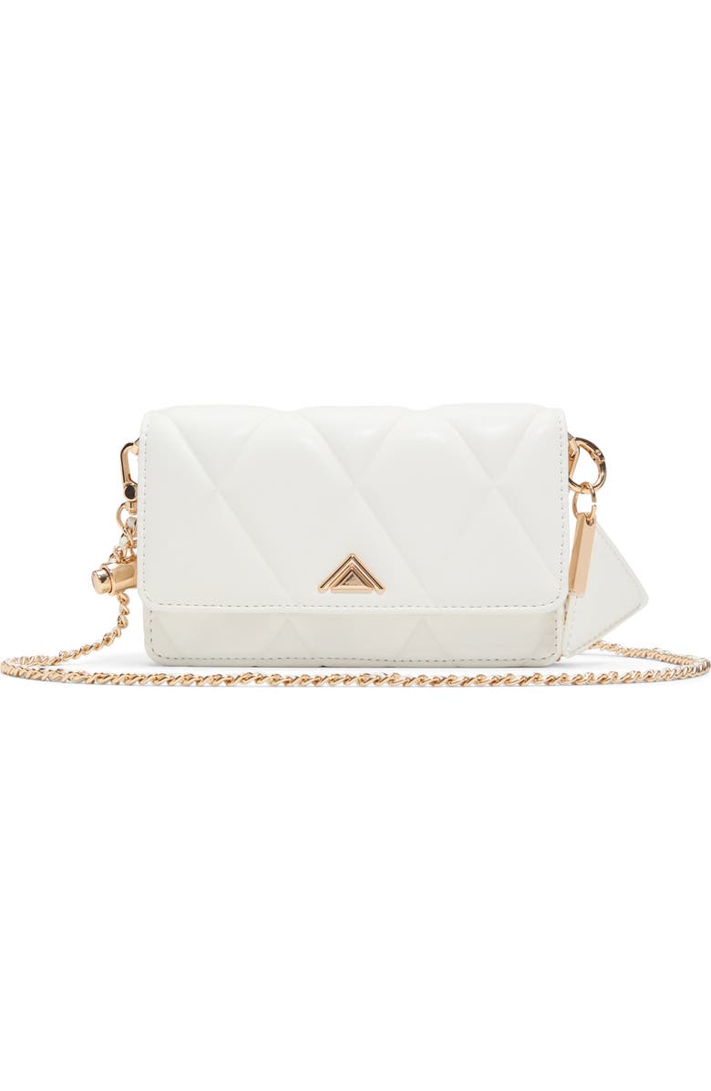 ALDO Fititalllx Diamond Quilted Faux Leather Crossbody Bag, Main, color,