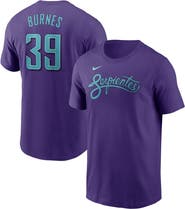 Nike Men's Nike Corbin Burnes Purple Arizona Diamondbacks 2025 City Connect Fuse Name & Number T-Shirt