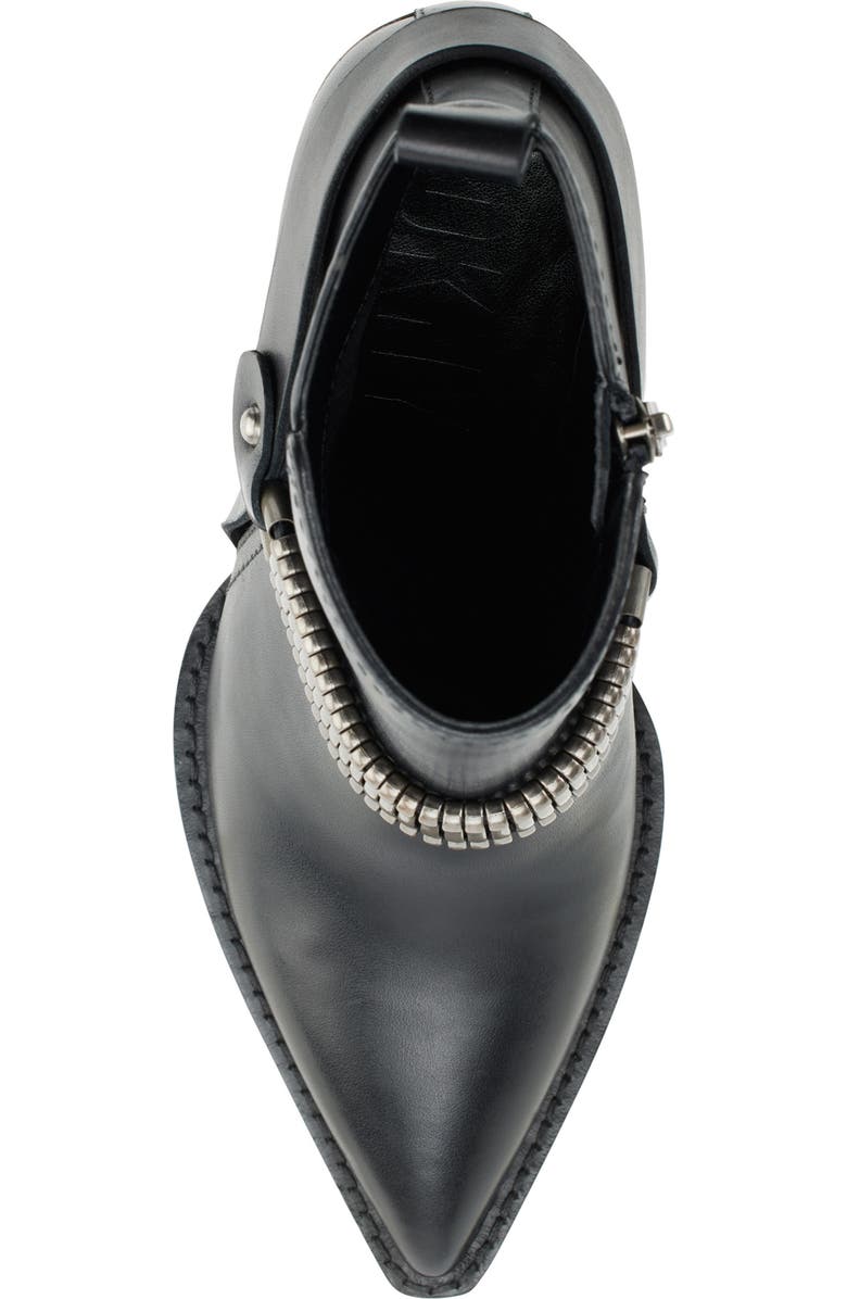 DKNY Tizz Block Western Ankle Boot, Alternate, color, Black