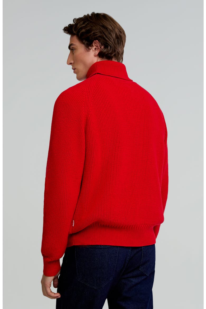 Bowie Roll Neck Tricot, Alternate, color, Red